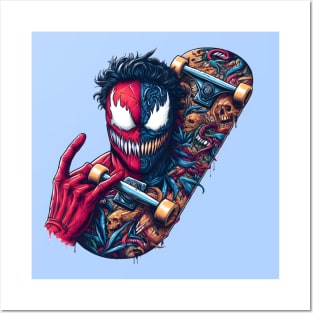 Unleash the Edge: Captivating Anti-Hero Skateboard Art Prints for a Modern and Rebellious Ride! Posters and Art